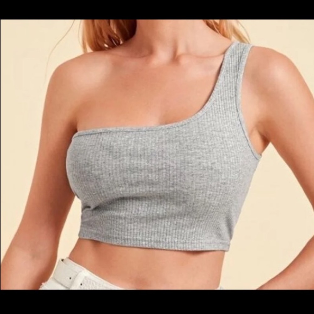 One Shoulder Crop Top